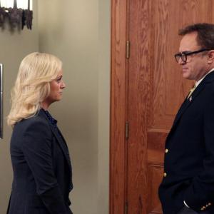 Still of Amy Poehler and Bradley Whitford in Parks and Recreation 2009