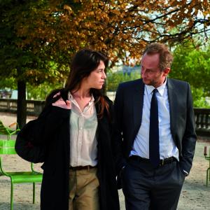 Still of Charlotte Gainsbourg and Benoît Poelvoorde in 3 coeurs (2014)