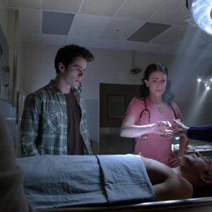 Dylan OBrien Melissa Ponzio  Tyler Posey  Teen Wolf  Season 4 Ep 8 Time of Death
