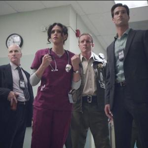 Melissa Ponzio Linden Ashby and Matthew Del Negro in Teen Wolf Season 3  Ep 15  Galvanize