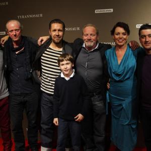 Eddie Marsan, Ned Dennehy, Paddy Considine, Samuel Bottomley, Peter Mullan, Olivia Colman, Paul Popplewell at the London 'Tyrannosaur' Premiere