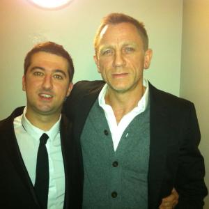 Paul Popplewell  Daniel Craig presenter of Best Film Award at The British Independent Film Awards