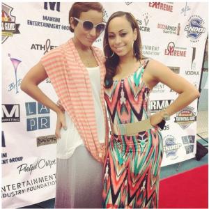 Syr Law, Caryn Ward Ross red carpet arrival at Matt Barnes Charity Football for Cancer Benefit
