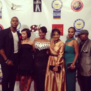 Nic Few Syr Law Tabitha Brown Rhonda Morman Malkia Perkins Blessing Mark Paey  Sunday Mourning cast red carpet arrival at the NAACP Theater Awards