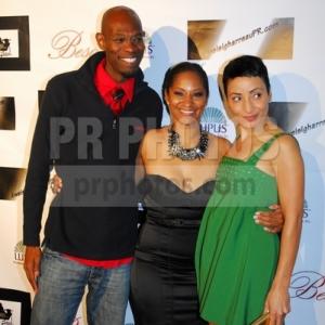 Jermaine Jackson, Dr. Yamma Brown, Syr Law red carpet arrival Lupus Foundation Charity Social Mixer at Beso in Hollywood