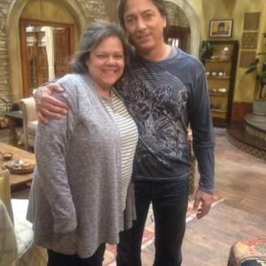 With Scott Baio on the set of Nick at Nites See Dad Run