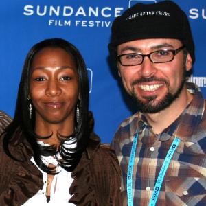 Filmmaker Yoav Potash at the 2011 Sundance Film Festival with Natasha Wilson one of the individuals featured in Potashs documentary Crime After Crime