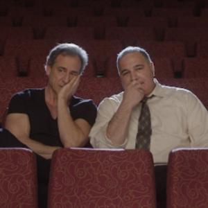 Mitch Poulos and David Pevsner in the film Waiting in the Wings The Musical
