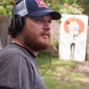 Director Bryan Poyser on the set of LOVE  AIR SEX 2013
