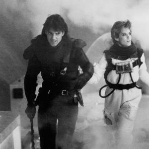 Still of Michael Praed and Catherine Mary Stewart in Nightflyers 1987