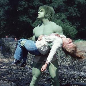 Still of Lou Ferrigno and Laurie Prange in The Incredible Hulk 1978