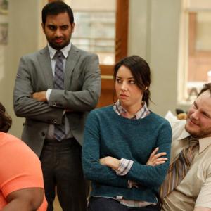 Still of Chris Pratt Retta Aziz Ansari and Aubrey Plaza in Parks and Recreation 2009