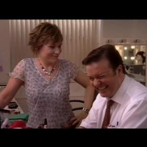 Still of Sarah Preston and Ricky Gervais in Extras II