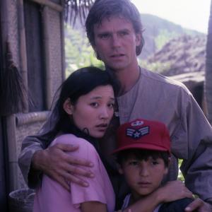 Still of Richard Dean Anderson Joan Chen and Bryan Price in MacGyver 1985