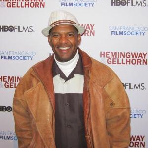 Hansford Prince on the Red Carpet in San Francisco for HBO's Hemingway and Gellhorn