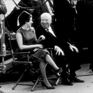 Torn Curtain Princess Margaret  Alfred Hitchcock on the set 1966 Universal