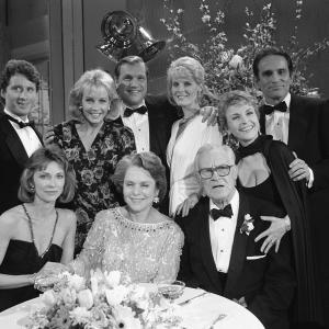 Still of Kim Johnston Ulrich Jay Acovone Vicky Dawson Elizabeth Hubbard Christian Jules Le Blanc Don MacLaughlin Rosemary Prinz and Helen Wagner in As the World Turns 1956