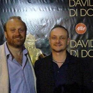 as nominee with G Pannone at the david di donatello awards