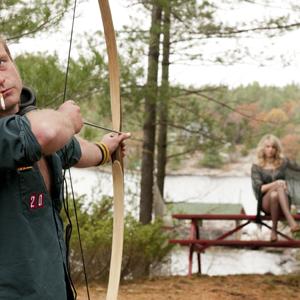 Still of Dan Petronijevic and Lucy Punch in Cottage Country (2013)