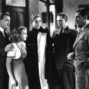 Still of Bonita Granville, John Litel, Dick Purcell and Frankie Thomas in Nancy Drew: Detective (1938)