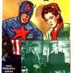 Lorna Gray and Dick Purcell in Captain America (1944)