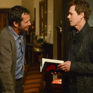 Still of Kevin Bacon and James Purefoy in The Following (2013)