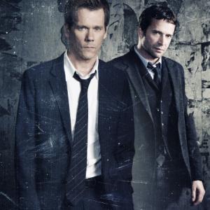 Still of Kevin Bacon and James Purefoy in The Following 2013