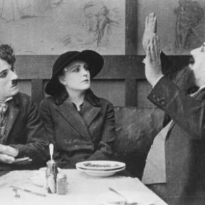 Charles Chaplin, Henry Bergman, Edna Purviance