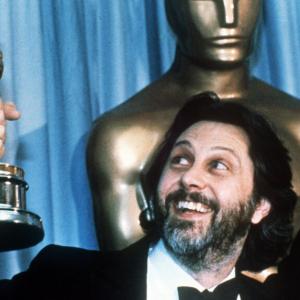 David Puttnam winning the Oscar for Best Picture for Chariots of Fire at the 54th Academy Awards, 1982.