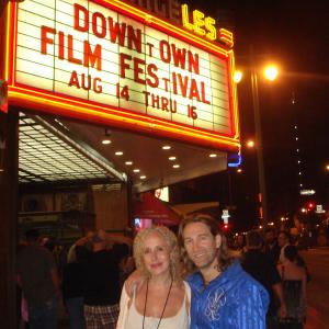 Elana Krausz and Christo Dimassis at Downtown Film Festival