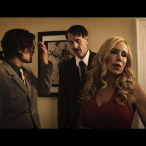 Still of Elana Krausz, C. C. Sheffield, Bret Roberts and Brian McGuire in Carlos Spills the Beans (2012)