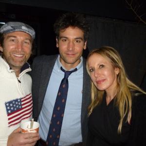 Christo Dimassis, Josh Radnor, and Elana Krausz at 2012 Sundance Film Festival premiere of Liberal Arts