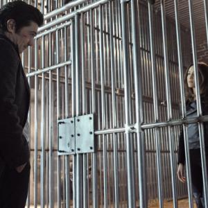 Still of Adam Croasdell and Maggie Q in Nikita (2010)