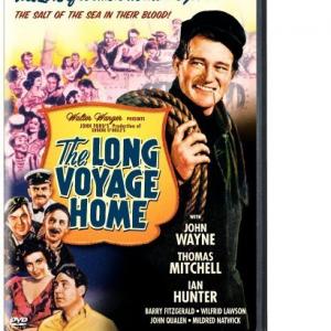 John Wayne, Barry Fitzgerald, Ian Hunter, Thomas Mitchell, Carmen Morales and John Qualen in The Long Voyage Home (1940)