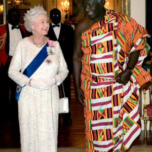 Still of Queen Elizabeth II and John Kufuor in Monarchy The Royal Family at Work 2007