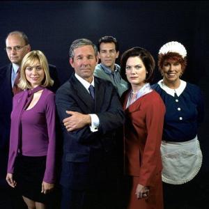 Still of Timothy Bottoms John DAquino Kurt Fuller Kristen Miller Carrie Quinn Dolin and Marcia Wallace in Thats My Bush! 2001