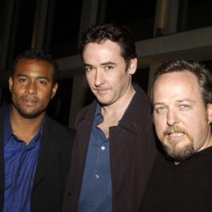 John Cusack Nick Gillie and Paul Quinn at event of Never Get Outta the Boat 2002