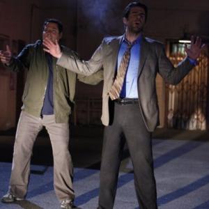 Still of Greg Grunberg and Zachary Quinto in Herojai (2006)