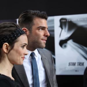 Winona Ryder and Zachary Quinto at the STAR TREK premiere