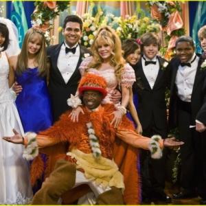 Behind the scenes photo of Esteban's final episode on The Suite Life on Deck.