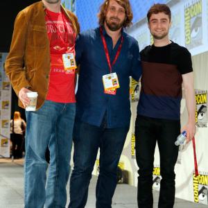 Alexandre Aja, Joe Hill and Daniel Radcliffe at event of Horns (2013)