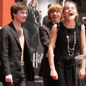 Rupert Grint Daniel Radcliffe and Emma Watson