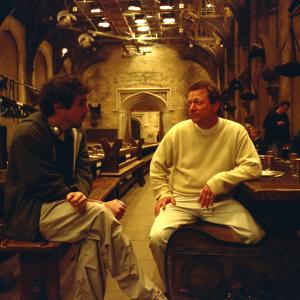 Still of Alfonso Cuarn and Mark Radcliffe in Haris Poteris ir Azkabano kalinys 2004