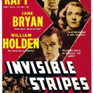 William Holden, Jane Bryan and George Raft in Invisible Stripes (1939)