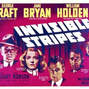 Humphrey Bogart William Holden Jane Bryan and George Raft in Invisible Stripes 1939