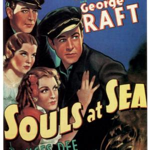 Still of Gary Cooper, Olympe Bradna, Frances Dee and George Raft in Souls at Sea (1937)
