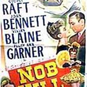 Joan Bennett Vivian Blaine and George Raft in Nob Hill 1945