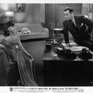 Still of Ida Lupino and George Raft in They Drive by Night 1940