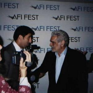 Bashar Rahal and Omar Sharif at the 2003 AFI Los Angeles Film Festival.