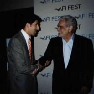 Bashar Rahal and Omar Sharif at the 2003 AFI Los Angeles Film Festival.
